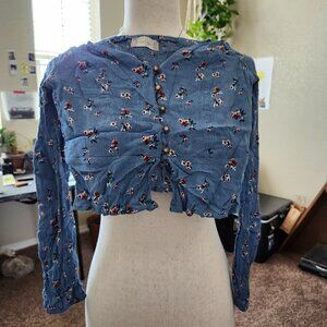 Fabulous blue altered state crop top...